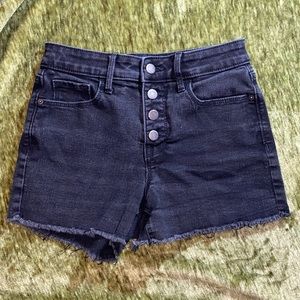 EUC Old Navy black high rise shorts size 0